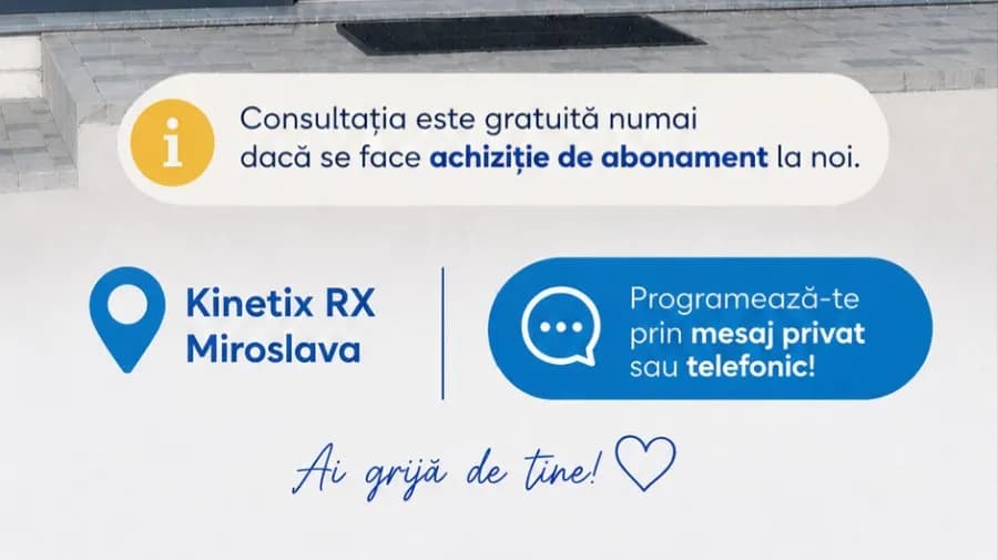 Consult medical gratuit - la abonamentele de recuperare