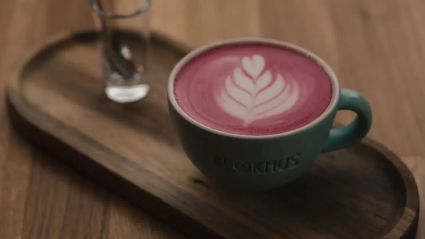 Pink latte